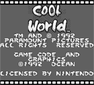 Cool World - Screenshot - Game Title Image