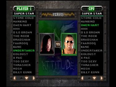 WWF Attitude - Screenshot - Game Select Image