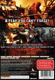 Resident Evil 5 - Box - Back Image