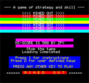 Mined-Out - Screenshot - Game Title Image