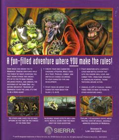 Quest for Glory: Shadows of Darkness - Box - Back Image