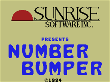 Number Bumper - Screenshot - Game Title Image