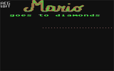 Mario Goes to Diamonds - Screenshot - Game Title Image