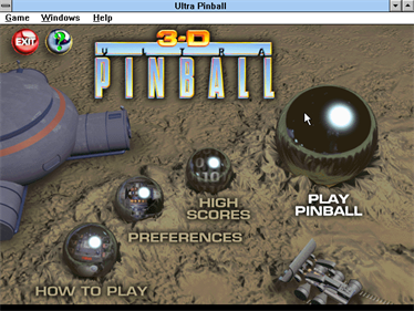 3-D Ultra Pinball - Screenshot - Game Title Image