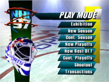 NHL 97 - Screenshot - Game Select