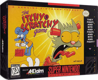 The Itchy & Scratchy Game - Box - 3D Image