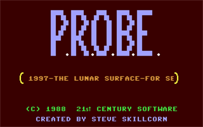P.R.O.B.E. - Screenshot - Game Title Image