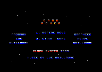 Dark Power - Screenshot - Game Title Image