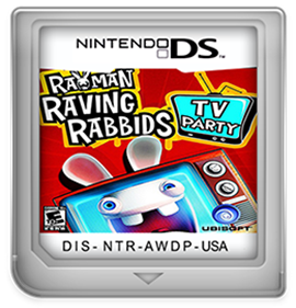 Rayman: Raving Rabbids: TV Party - Fanart - Cart - Front