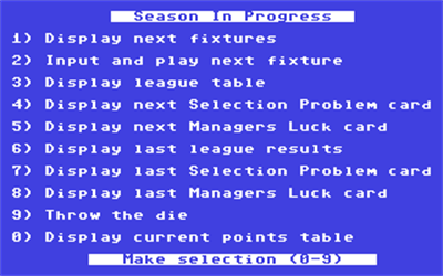Brian Clough's Football Fortunes - Screenshot - Gameplay Image