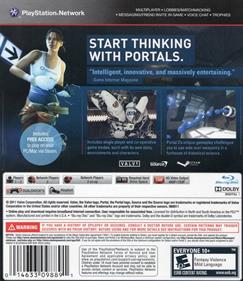 Portal 2 - Box - Back Image