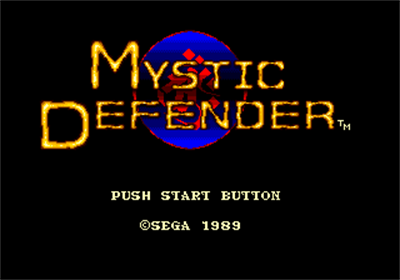 Mystic Defender - Screenshot - Game Title Image