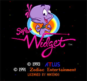 Super Widget - Screenshot - Game Title Image