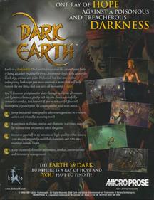 Dark Earth - Box - Back Image