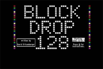 Block Drop 128 - Screenshot - Game Title Image