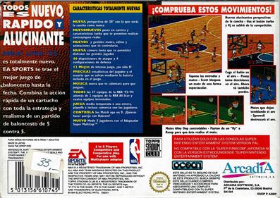 NBA Live 95 - Box - Back Image