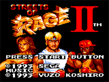 Streets of Rage 2 - Screenshot - Game Title Image