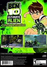 Ben 10: Ultimate Alien: Cosmic Destruction - Box - Back Image
