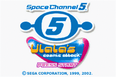 Space Channel 5: Ulala's Cosmic Attack - Screenshot - Game Title Image