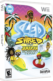 Sled Shred featuring the Jamaican Bobsled Team - Box - 3D Image