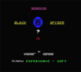 The Maze of the Black Spider - Screenshot - Game Title Image