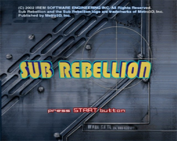 Sub Rebellion - Screenshot - Game Title Image