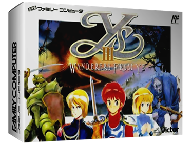 Ys III: Wanderers from Ys - Box - 3D Image