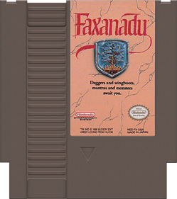 Faxanadu - Fanart - Cart - Front Image