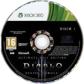 Diablo III: Reaper of Souls: Ultimate Evil Edition - Disc Image