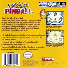 Pokémon Pinball - Box - Back Image