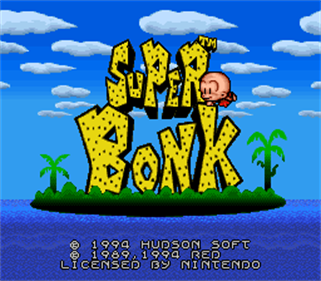 Super Bonk - Screenshot - Game Title Image