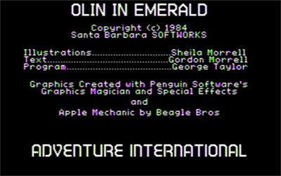 Olin in Emerald: Kingdom of Myrrh - Screenshot - Game Title Image