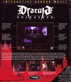 Dracula Unleashed - Box - Back Image