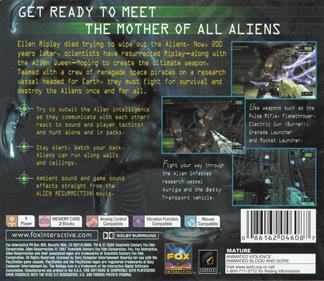 Alien: Resurrection - Box - Back Image