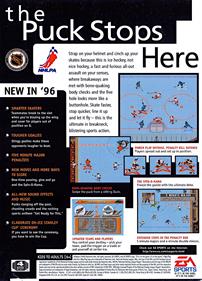 NHL 96 - Box - Back Image