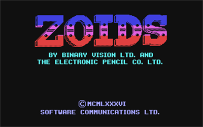Zoids (Electric Dreams Software) - Screenshot - Game Title Image