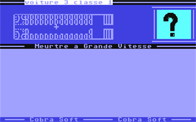 Meurtre a Grande Vitesse - Screenshot - Gameplay Image