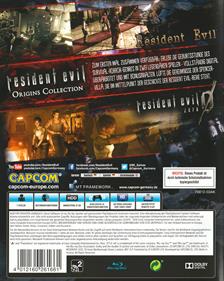 Resident Evil: Origins Collection - Box - Back Image