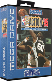 NBA Action '95 Starring David Robinson - Box - 3D Image