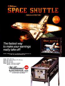 Space Shuttle - Advertisement Flyer - Back Image
