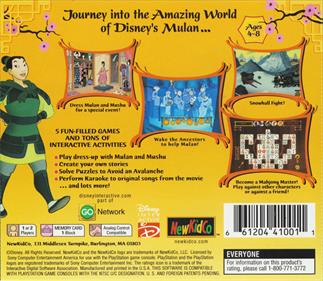 Disney's Story Studio: Mulan - Box - Back Image