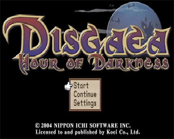 Disgaea: Hour of Darkness - Screenshot - Game Title Image