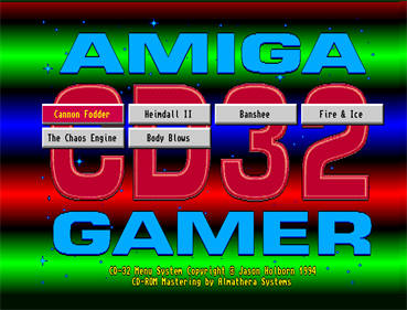 Amiga CD32 Gamer Cover Disc 2 - Screenshot - Game Select