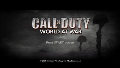 Call of Duty: World at War - Screenshot - Game Title Image