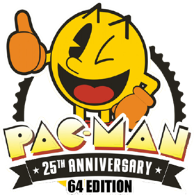 Pac-Man 25th Anniversary Edition 64 - Clear Logo Image