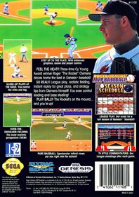 Roger Clemens' MVP Baseball - Box - Back Image