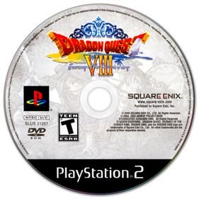 Dragon Quest VIII: Journey of the Cursed King - Disc Image