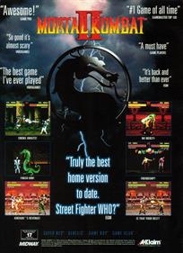 Mortal Kombat II - Advertisement Flyer - Front Image
