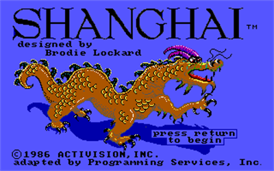 Shanghai - Screenshot - Game Title Image