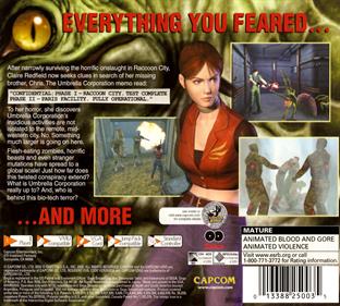 Resident Evil: Code: Veronica - Box - Back Image
